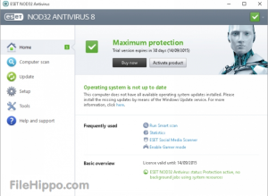 Download ESET NOD32 Antivirus Crack Gratis Full Español License Key + Patch 1