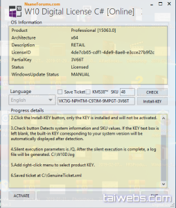 Descargar Activador Windows 10 Digital License C# 3.7 Full Ultima Versión 2